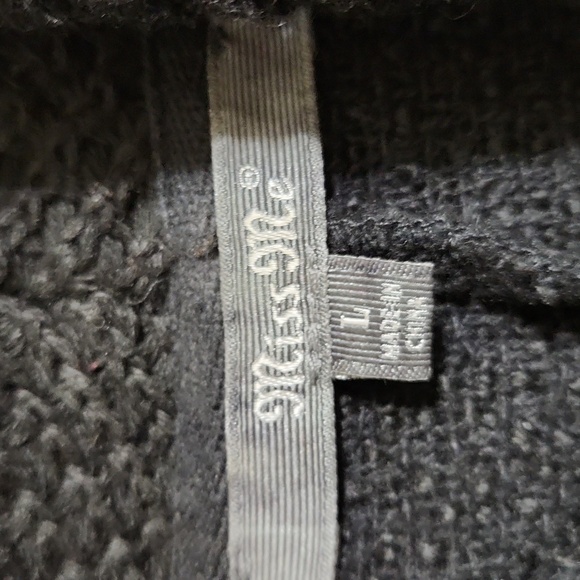 Miss Me Aztec Print Knit Drapey Relaxed Fit Vest Black/Orange Size Large - Picture 3 of 8